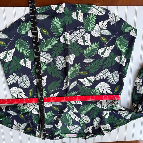 Buenos Ninos Tropical Polyester Blouse V Neck - Picture 10 of 11